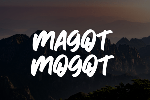 A Typeface That Brings Magot Mogot to Life
