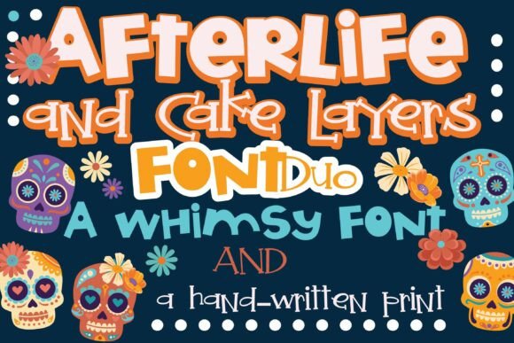 Afterlife and Cake Layers Duo: A Festive Display Font Review