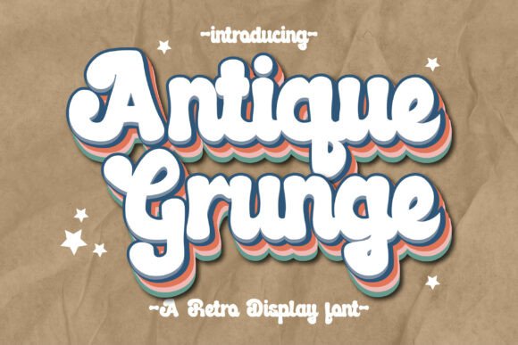 Antique Grunge Script Font for Web Design Projects