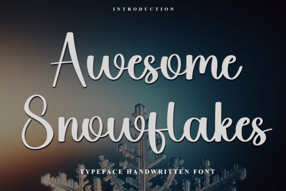Awesome Snowflakes: A Soft Script Font for Distinctive Branding