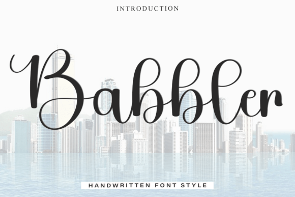 Babbler: A Festive Script Font That Makes Branding Shine