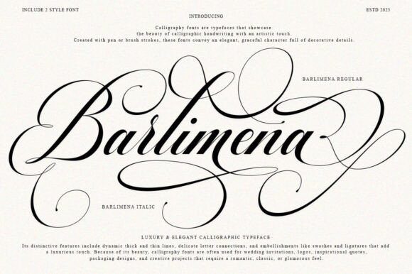 Barlimena: The Script Font for Modern Campaigns
