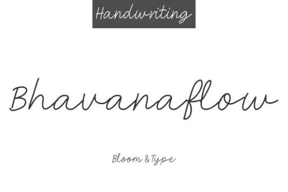 Bhavanaflow: A Handcrafted Font for Calm, Elegant Branding