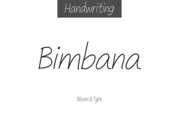 Bimbana: The Handwritten Font That Brings Warmth to Your Crafts
