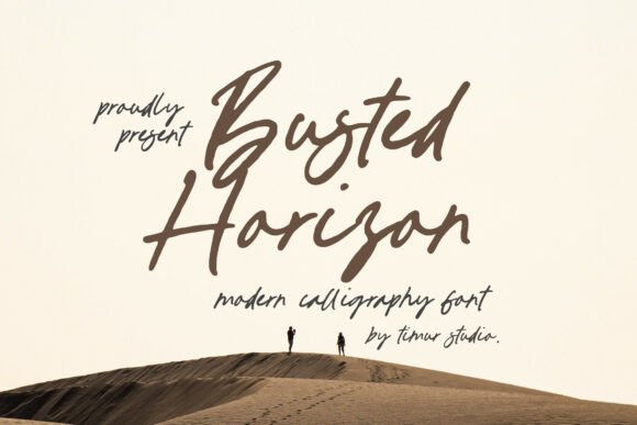 Busted Horizon: The Script Font for Digital Marketers