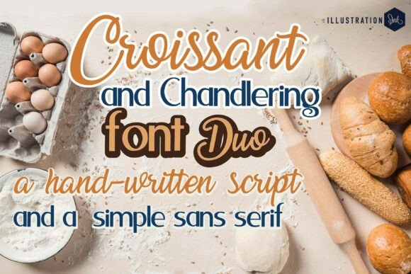 Croissant and Chandlering Duo: A Warm Font for Web Design