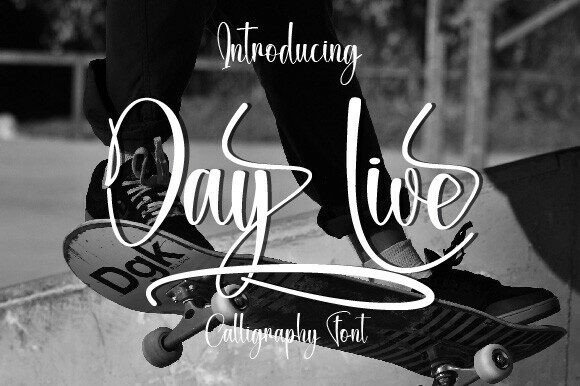 Day Live: A Calligraphy Font for Web Designers