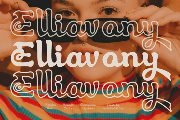 Eliavony: A Retro Script Font for Bold Branding Projects