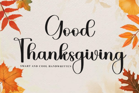 Good Thanksgiving: A Handwritten Font for Digital Layouts
