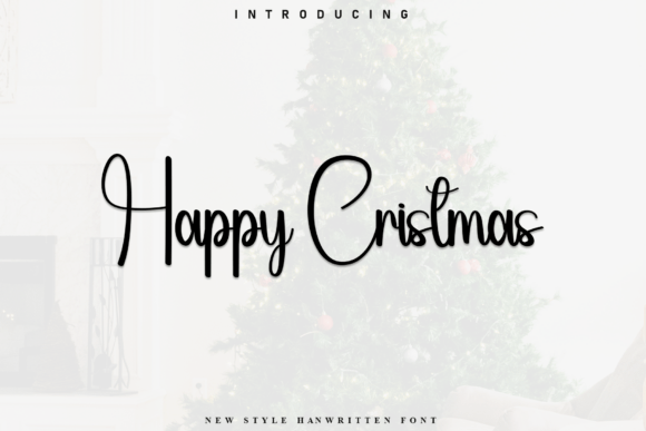 Happy Cristmas: A Script Font for Warm Editorial Design