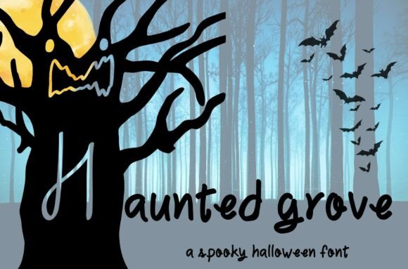 Haunted Grove: The Handwritten Font Makers Will Love