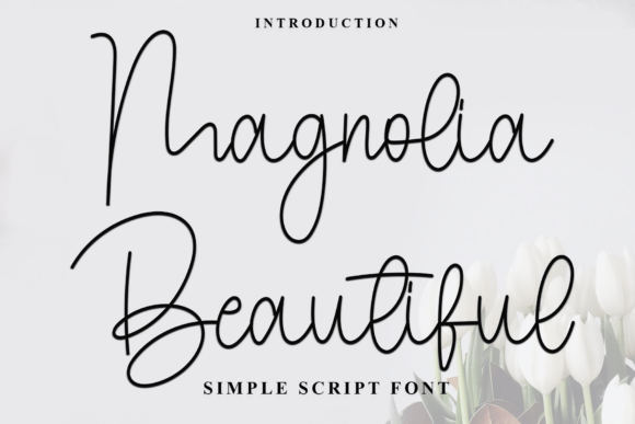Magnolia Beautiful: A Festive Typeface for Editorial Design