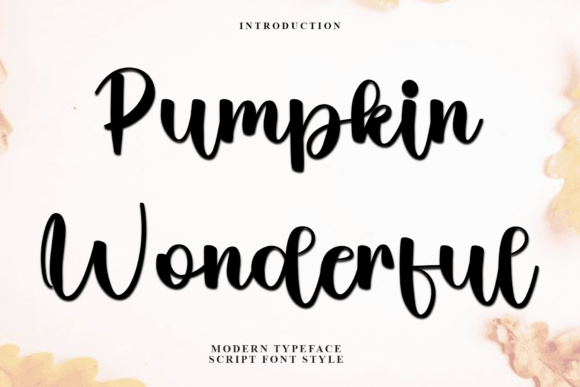Pumpkin Wonderful: A Festive Script Font for Branding