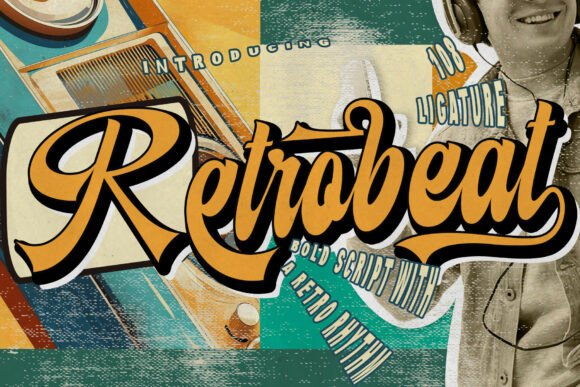Retrobeat: A Bold Script Font for Editorial Design