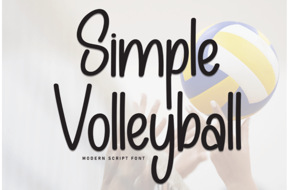 Simple Volleyball: A Casual Handwritten Font for Web Design