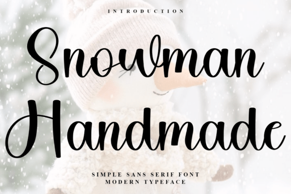 Snowman Handmade: A Script Font for Joyful Editorial Projects