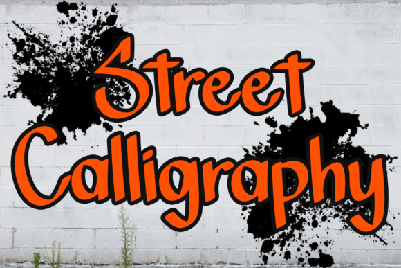 Street Calligraphy: A Festive Script Font for Campaign Design