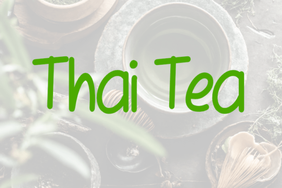Thai Tea: A Typeface Crafted for Maker's Hands