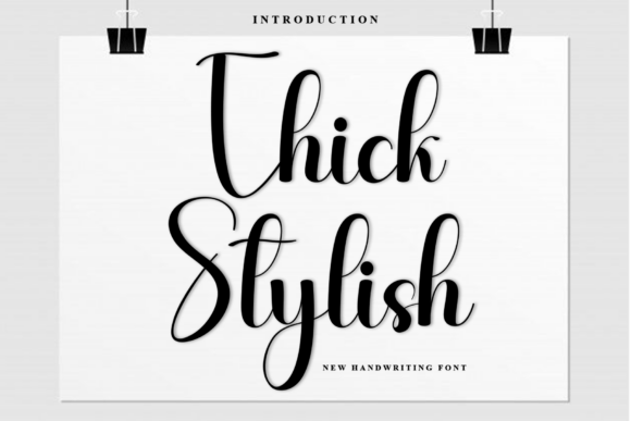 Thick Stylish: The Warm, Playful Font for Crafters